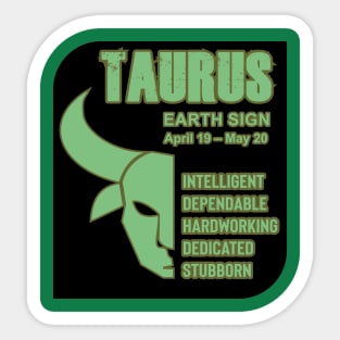 Zodiac Taurus Sticker